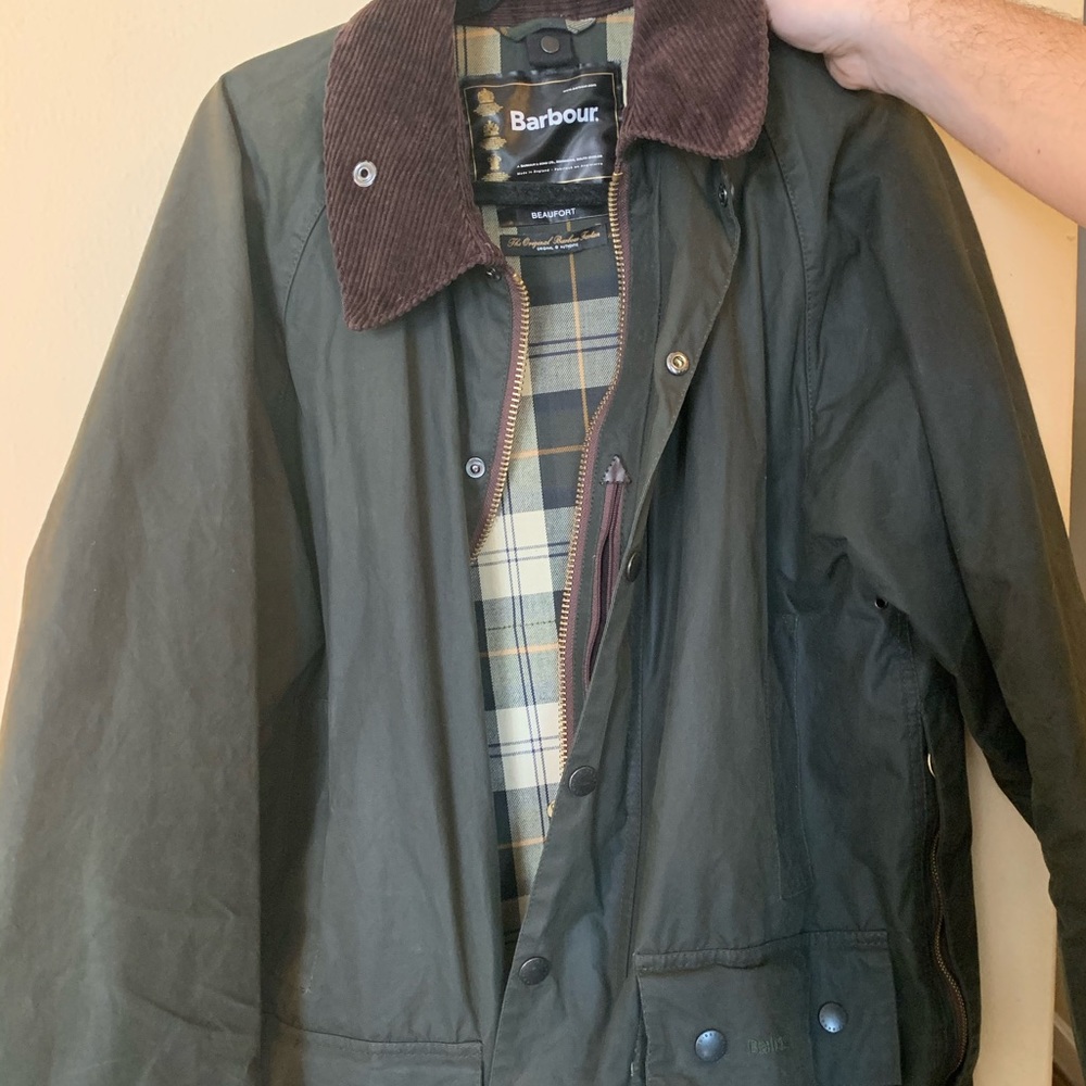 Men’s Sage Beaufort Barbour Jacket Size 42